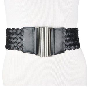 BCBGMaxAzria Braided Stretch Waist Belt -XS